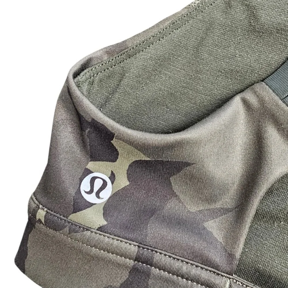 Lululemon All Sport Bra, Adjustable Back, Green, Camo, Sports Bra, Size 6 - Picture 3 of 6